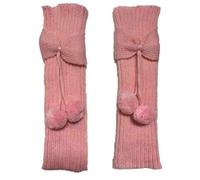 Genérico Polainas de Caza Baby Girls Cute Bowknot Pompom Knit Leg Middle Knee Boot Socks Cuffs Toppers Polainas Rando, rosa, Talla única