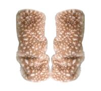 Genérico Polainas de Invierno - Patrón de ciervo lindo y esponjoso, calcetines cálidos de punto elástico para mujeres y niñas, cubrepiernas suaves y cómodas, medias de moda, traje de vacaciones