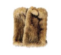 Genérico Polainas negras de peluche para mujer, otoño e invierno, calcetines cálidos y blandos Polainas infantiles, café, Talla única