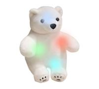 Genérico Polar Bear Plush, LED Stuffed Animal, Soft Glowing Pillow, Colorful Night Light Plush Toy, Hugging Doll for Kids, Cute Home Decor Companion for Bedtime & Bedroom Display