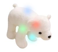 Genérico Polar Bear Plush, LED Stuffed Animal, Soft Glowing Pillow, Colorful Night Light Plush Toy, Hugging Doll for Kids, Cute Home Decor Companion for Bedtime & Bedroom Display