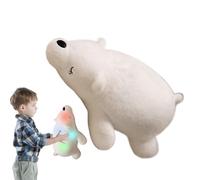 Genérico Polar Bear Plush, Stuffed Animal, Colorful Lighting Doll, Soft Hugging Pillow, Night Light Home Decoration for Boys, Girls, and Cozy Bedroom Ambiance, Vibrant Light Display