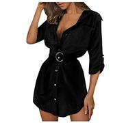 Genérico Polar Esquí Niño 3 Años Bata Trabajo OL Mujeres Top Camisa Larga Cinturón Mujeres Camisas Regalo Papá Camiseta Camiseta, Le Noir, XL