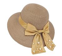 Genérico Polar Infantil para Mujeres, Gorra Plegable, Sombreros de Playa de Verano con Borde Ancho, Sombrero al aire libre Transpirable, caqui, Talla única