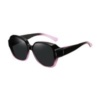Genérico Polarized Fit Over Glasses Sunglasses For Women Square Wrap Around Shades Polarised Oversized Frame Sun Glasses With UV Protection For Driving Outdoor