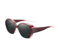 Genérico Polarized Fit Over Glasses Sunglasses For Women Square Wrap Around Shades Polarised Oversized Frame Sun Glasses With UV Protection For Driving Outdoor