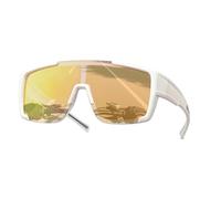 Generico Polarized Sports Sunglasses - Gafas de béisbol | Polarized Sunglasses Men Sport, High Definition Photochromic Prescription 1pc UV Splash Protection, Lightweight Design, White Frame