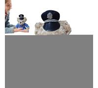Generico Politica Bear - Políticas Teddy's Bears Animales de peluche,Suave peluche de rellenos con vestido de policía extraíble, de peluche para niños y niñas