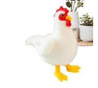 Generico Pollo de peluche, realista y | Suave peluche de pequeños animales de granja, para adultos y niños, salón, dormitorio, oficina, sofá, estante de viaje, regalo