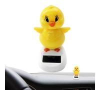 Genérico Pollo Solar,Pollo Solars | Figuras De Cabezones Solares - Polluelo Oscilante Automático con Enersgía Solar, Juguete De Pollito Sbailando, Decoración Interior del Coche,