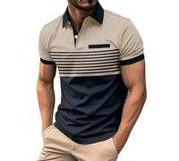 Genérico Polo para Hombre,Polo Suelto con Solapas Color Liso Verano Shirts Golf Tennnis Deportivo Camisa Casual sólido Sport Tops Comodidad Tiempo Libre
