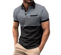 Genérico Polo para Hombre,Polo Suelto con Solapas Color Liso Verano Shirts Golf Tennnis Deportivo Camisa Casual sólido Sport Tops Comodidad Tiempo Libre