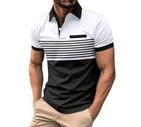 Genérico Polo para Hombre,Polo Suelto con Solapas Color Liso Verano Shirts Golf Tennnis Deportivo Camisa Casual sólido Sport Tops Comodidad Tiempo Libre