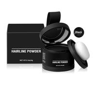 GENÉRICO Polvo De Raíz De Cabello Negro Para Llenar El Cabello Claro Camuflaje De Pelo Gris Resultado Natural Con Espejo Y Polvo