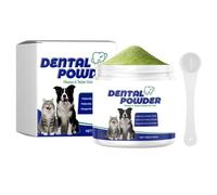 Genérico Polvo para Limpieza De Perros,100g Frescor con Sabor A Carne | Polvo De Higiene para Perros con Cuchara,para La Salud E Higiene Bucal De Cachorros