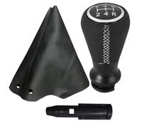 Genérico Pomo de cambio de aleación Funda de collar para pomo de cambio de marchas para Citroën C1 C3 C4 / para Peugeot 106 107 205-207 306-309 405-407 508 605 607 806(Leather Knob H)