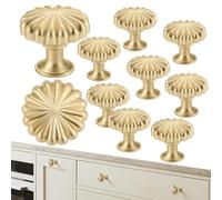 Genérico Pomos para Muebles de Cocina 10 Piezas - Tiradores Calabaza Antiguo,Herrajes Redondos Antiguos De Aleación De Zinc Para Armarios De Baño Muebles Hogar Gabinete Garaje Ropero Sala