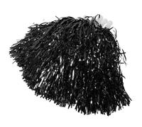 Genérico Pompones de Animadora, 10 Unidades, Accesorios de Animadora, Accesorios para Disfraces de porristas, Color Negro, para competencias y Celebraciones