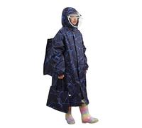 Genérico Poncho De Lluvia Largo De Doble para Niños Grandes Y Adolescentes Impermeable con Capucha De Tamaño para Niños Y Niñas Actividades Escolares Al Libre (Dark Blue XL)