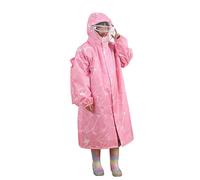 Genérico Poncho De Lluvia Largo De Doble para Niños Grandes Y Adolescentes Impermeable con Capucha De Tamaño para Niños Y Niñas Actividades Escolares Al Libre (4XL)