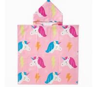 Genérico Poncho Toalla Infantil con Capucha Rosa Unicornio Microfibra rápido Secado Playa Piscina