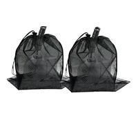 Generico Pond Filter Pump Bag - 2 Pieces Water Pump Mesh Barrier, Aquarium Filter Accessory, Elastic Cover | Filtration Protector for Yard Lawn Park Outdoor Hotel Grill Equipment Maintenance