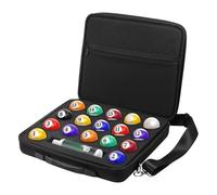 Generico Pool Ball Case - Pool Ball Holder | EVA Large Capacity Portable Organizer | Padded Billiard Carrying Bags for Travel Training Recreation Room Sports Bar Women Men Clubs Home Tournaments