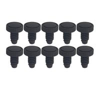 Genérico Pool Cue Bottom Cover - Billiard Cue End Caps | Rubber Bottom Plug Tail Protective Cover | 10 Pieces Dust Proof Lightweight Replacement Cap Sleeve for Enthusiast Beginner Husband Boyfriend