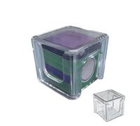 Genérico Pool Cue Chalk Holder, Acrylic Storage Case, Durable Billiards Accessory, Protective Box for Cue Chalk, Any Table Gear for Practice and Tournaments