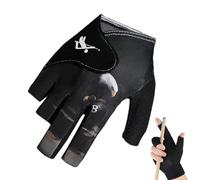 Genérico Pool Cue Gloves For Men - Billiards Accessories Elastic Hand Protector | Quick Drying Left/Right Hand Mitten Protective Gear | Elastic Pool Gloves For Adults Women Men