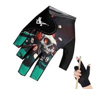 Genérico Pool Cue Gloves For Men - Billiards Accessories Elastic Hand Protector | Quick Drying Left/Right Hand Mitten Protective Gear | Elastic Pool Gloves For Adults Women Men