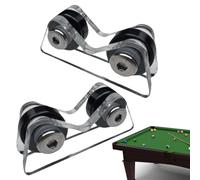 Genérico Pool Cue Straightness Checker | Acrylic + Metal, 6.5x5.5x3.3cm | & Black Eight Cue Concentricity Tester | Ferrule Alignment Tool For Billiards