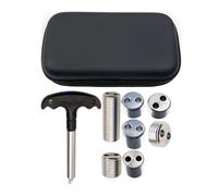 Genérico Pool Cue Weight Bolts, 8X Metal Billiards Stick Weight Set, Adjustable Cue Weights with Wrench and Storage Box, Precision Pool Balanced Accessories for Carom Customization