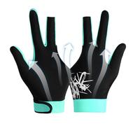 Genérico Pool Glove - Pool Billiards Mitten, Breathable Anti-Slip Left-Hand Glove, Multipurpose Billiard Accessory, Lightweight Cue Mitt For Practice, Comfortable and Game Playing