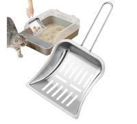 Genérico Poop Scooper, Stainless Steel, Cat Litter, Dog Pan. Alta resistencia. Metal Scooper. Litter BoxMetal Scooper Dishwasher Safe for Cat Litter Box Dog Food Pan Bird Cage