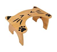 Genérico Poop Stool Adult - Foldable Toilet Step, Non Slip Bathroom Footrest, Natural Wood Texture with Rubber Grips, Ergonomic Feet Placement Support, Elderly Care for Easy Movements