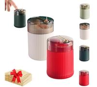 Genérico Pop-Up Automatic Toothpick Dispenser, Luxury Push Button Toothpick Holder, Portable Household Press Type Toothpicks Jar for Home Living Room Kitchen Restaurant