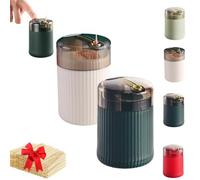 Genérico Pop-Up Automatic Toothpick Dispenser, Luxury Push Button Toothpick Holder, Portable Household Press Type Toothpicks Jar for Home Living Room Kitchen Restaurant