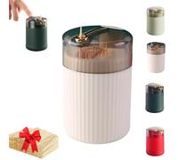 Genérico Pop-Up Automatic Toothpick Dispenser, Luxury Push Button Toothpick Holder, Portable Household Press Type Toothpicks Jar for Home Living Room Kitchen Restaurant