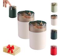 Genérico Pop-Up Automatic Toothpick Dispenser, Luxury Push Button Toothpick Holder, Portable Household Press Type Toothpicks Jar for Home Living Room Kitchen Restaurant