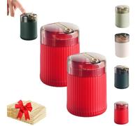 Genérico Pop-Up Automatic Toothpick Dispenser, Luxury Push Button Toothpick Holder, Portable Household Press Type Toothpicks Jar for Home Living Room Kitchen Restaurant