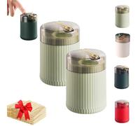 Genérico Pop-Up Automatic Toothpick Dispenser, Luxury Push Button Toothpick Holder, Portable Household Press Type Toothpicks Jar for Home Living Room Kitchen Restaurant