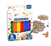 Genérico Popcorn Pen - 6 Colors Funny DIY Magic Coloring Art Supplies