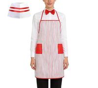 Genérico Popcorn Verkleidung Für Erwachsene Personen | Cosplay Bedienung Popcorn Uniform,Eismann Für Eisverkäufer | Für Weihnachten Halloween Party Feste Geburtstag Rollenspiel