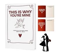 Genérico POR ESO ERES MÍO - Libro de recuerdos para parejas, libro de amor para rellenar con espacios en blanco para tu pareja. Escribe tus propias historias, recuerdos y momentos conmovedores. (1pc)