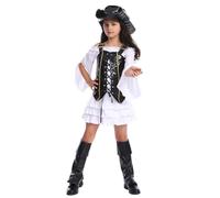 Genérico ¡por Supuesto! Aquí Tienes Un Título De Producto Optimizado Adecuado para: Disfraz Infantil para Niñas Atuendo De Disfraces para Halloween Y De Cosplay (White 100=S)