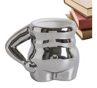 Genérico Porcelain Coffee Cup - 4.13 inches Quirky Big Belly Shape Coffee Mug | Dishwasher Safe Smooth Porcelain Mug for Milk Tea Côffee Hot Coco | Ceramic Côffee Cups