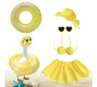 Genérico Porch Duck Outfits, Cute Yard Duck Costumes in Festive Style, Cosplay Dress-Up Outdoor Art Decoration, Weather-Resistant Design for Holiday Celebrations, Seasonal Photo Props