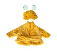 Genérico Porch Geese Clothes, Dress Up Costume Set, 300g Yard Statue Bathrobe, 2-Piece Outfit, Colorful Fabric for Halloween Terrace Lawn Courtyard Homeowners Collectors Event Organizers Velvet