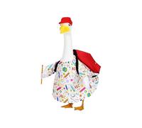 Genérico Porch Geese Outfit, Yard Statue Apparel, With Seasonal Decorative Styles, Suitable to Dress Up Lawn Decor, Garden Geese Costumes for Outdoor Use, 4 Pieces Set, 23 Inch Figures